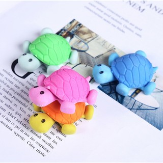 Gôm tẩy hình chú Rùa nhiều màu dễ thương, xinh xắn cute
