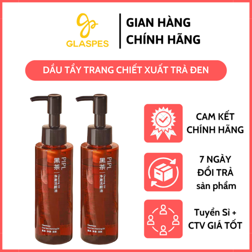 Dầu Tẩy Trang PIPL 120ml Chiết Xuất Từ Cây Trà Đen, Làm Sạch Sâu Kiểm Soát Dầu, Không Gây Kích Ứng Da