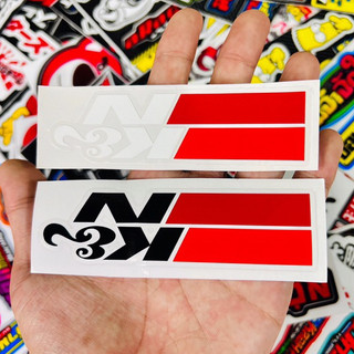 Tem decal sticker chữ kn bốc ép trang trí xe chống thấm nước