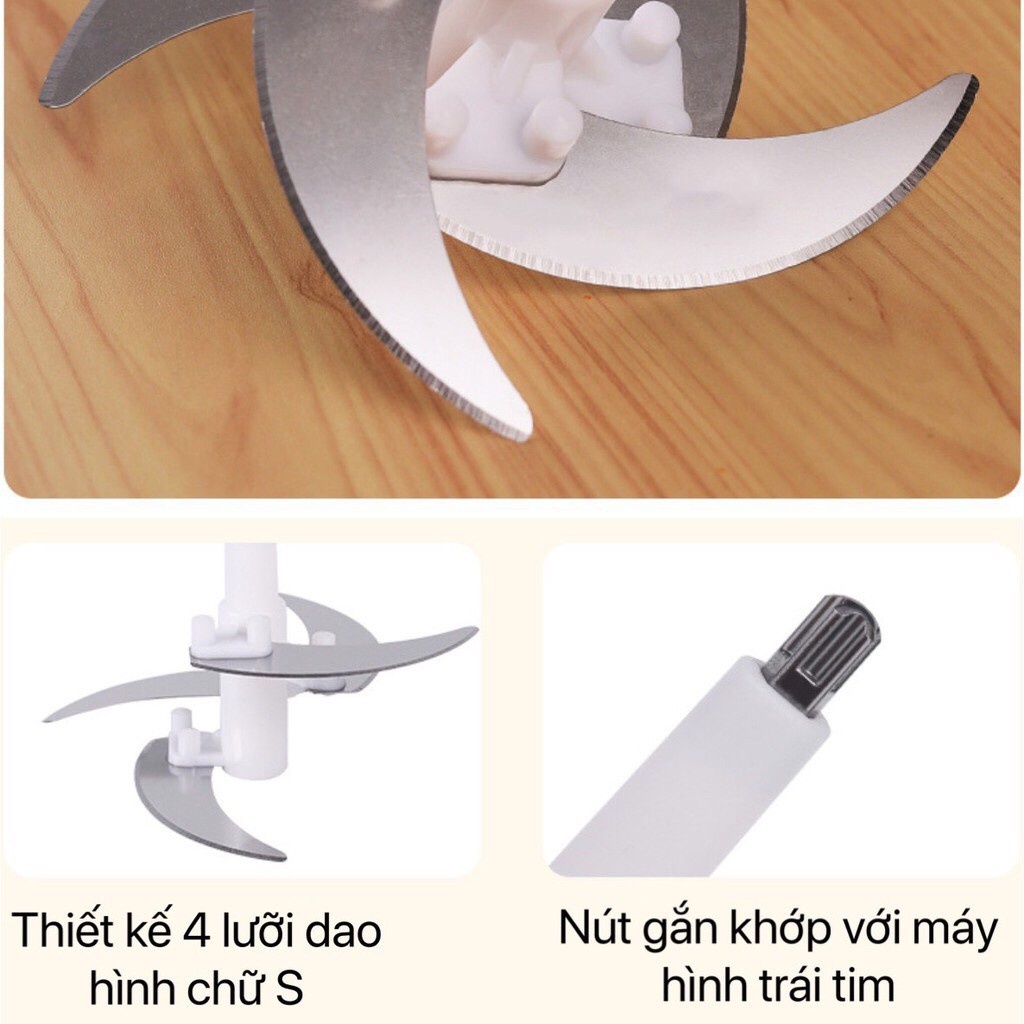 Lưỡi dao dành cho máy xay thịt inox dung tích 2 lít, Phụ kiện máy xay thịt