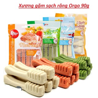  Bánh Xương Orgo 90g Canxi Cho Chó Hỗ Trợ Sạch Răng Chắc Khỏe Xương  4 Vị Bạc Hà Bò Sữa Phô Mai  