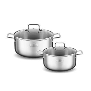 Bộ nồi Inox 304 cao cấp 3 đáy liền khối Elmich Trimax XR EL-3842 size 16, 20cm,  EL-3843 size 16, 20, 24cm