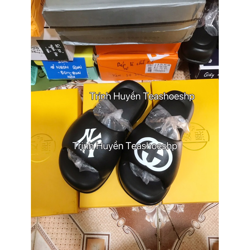 Dép đúc liền siêu nhẹ,dép bánh mì béo hot,dép trắng đen quai ngang đế bằng