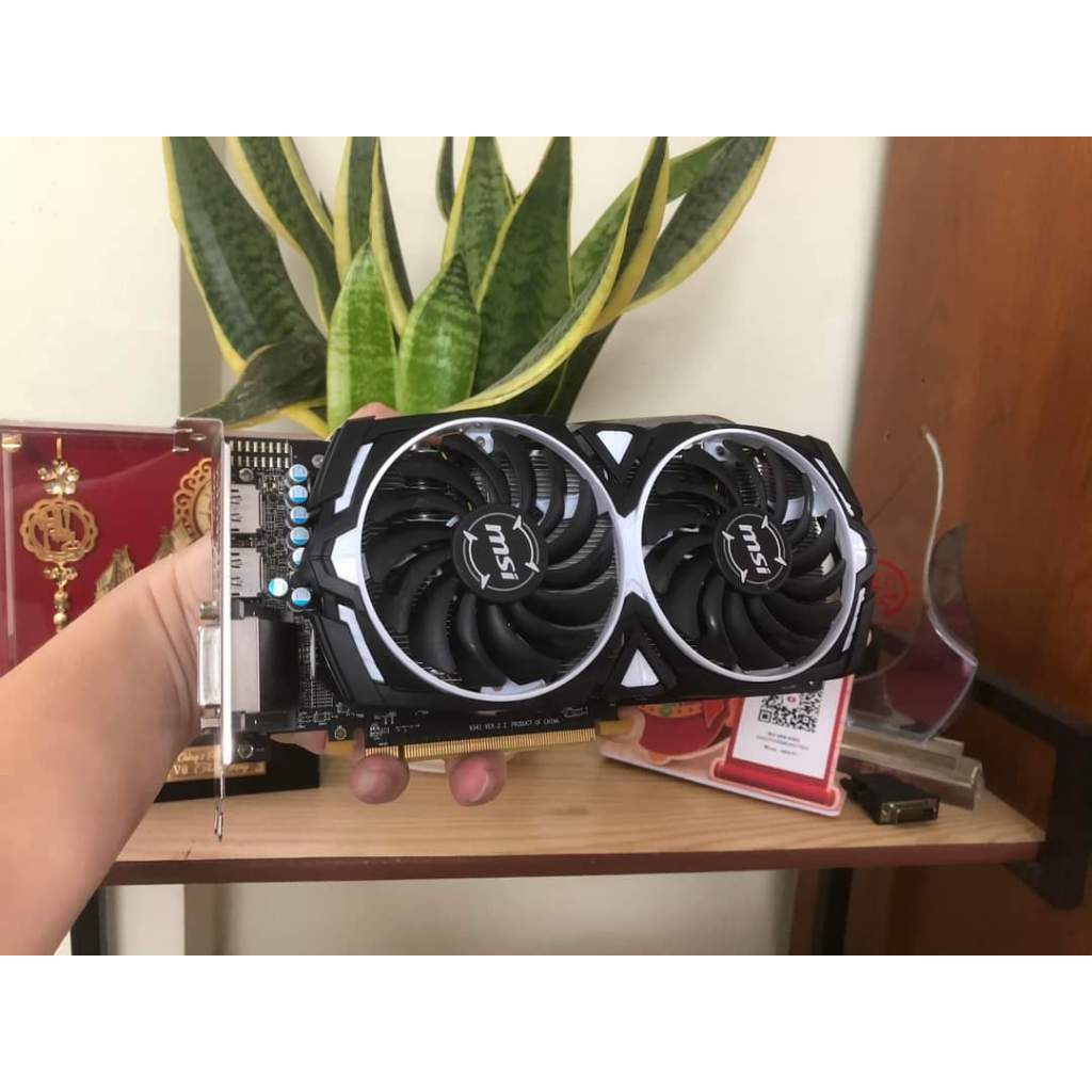 Card màn hình VGA MSI ARMOR RX480 8GB 2 Fan