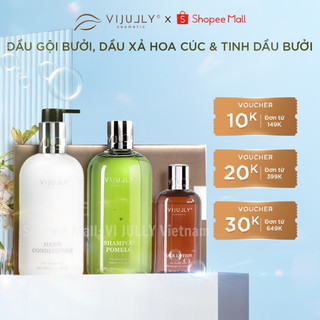 Combo bộ 3 sản phẩm dầu gội bưởi - kem xả dừa - tinh dầu bưởi