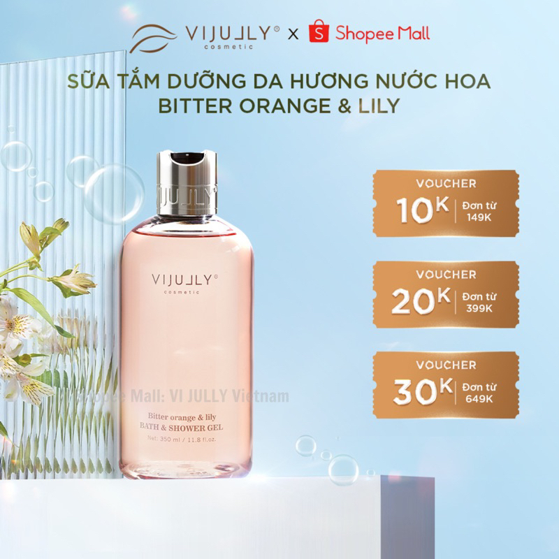 SỮA TẮM DƯỠNG DA HƯƠNG NƯỚC HOA VIJULLY (Bitter Orange & Lily)