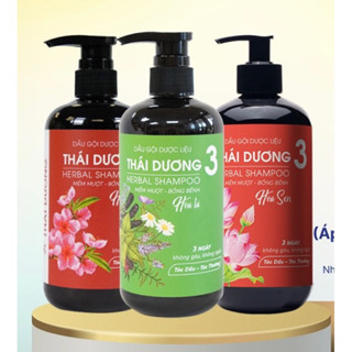Dầu gội dược liệu Thái Dương 3 Hoa Đào, Hoa Lá, Hoa Sen 200ml, 500ml