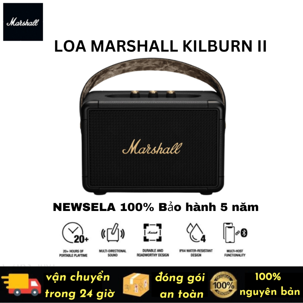 Loa Bluetooth di động Marshall Kilburn II | Loa không dây chống nước