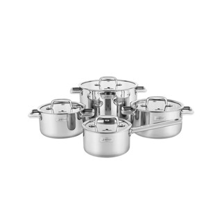 Bộ Nồi Inox 304 ELMICH Liền Khối Elmich Trimax ECO EL-8005 size 18, 20, 26, quánh 16cm, EL-8006 size 16, 20cm