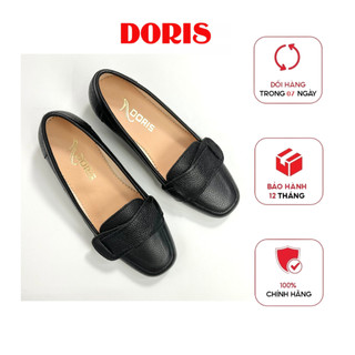 Giày búp bê đế xuồng 3cm da thật mũi vuông doris dr306
