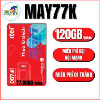 Sim 4G Wintel - Itel May77 - Miễn Phí 1 Tháng Sử Dụng Không Giới Hạn Tốc