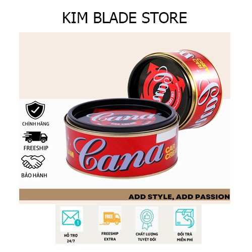 Kem Đánh Bóng Xóa Bụi Bẩn Ô tô - Xe Máy Cana Car Cream 100g - 220g - KimBlade