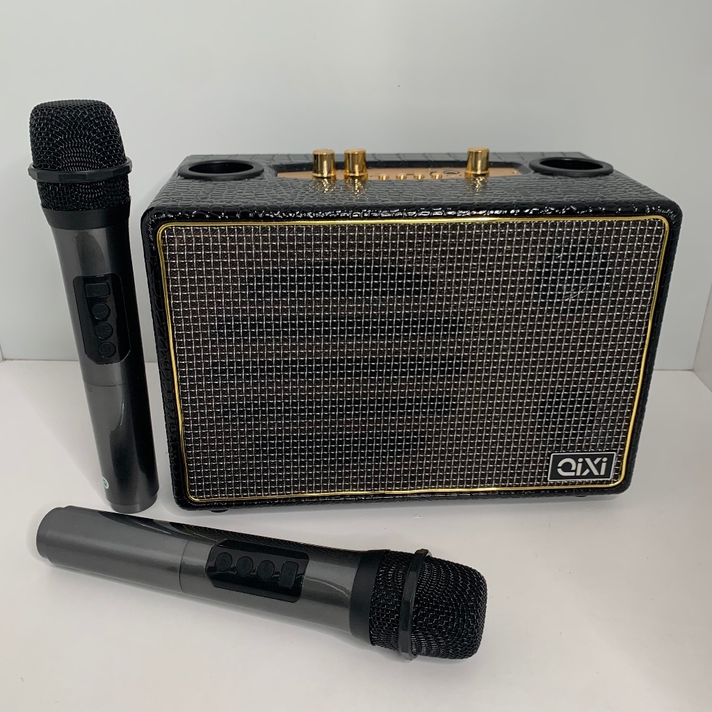 Loa Bluetooth SK-2036 , Có Sẵn 2 Micro Không Dây , Hát Karaoke Nghe Nhạc Bass Cực Đỉnh - Chuẩn qixi TECHMALL | BigBuy360 - bigbuy360.vn