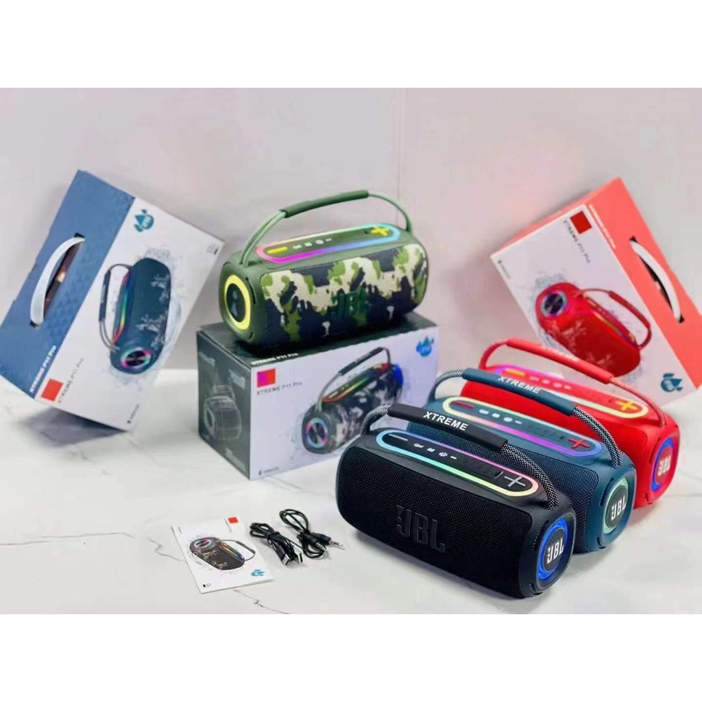 Loa bluetooth JBL BoomBox P11 Pro phiên bản 2023 độ đèn led cùng âm thanh bass căng công suất 20w pin trâu TECHMALL