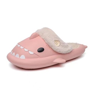 Dép bông unisex nam nữ cá mập đi trong nhà cực ấm êm chân phong cách thời trang ulzzang Hàn Quốc siêu Hot TH-40