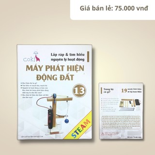 Đồ chơi khoa học stem / steam lắp ráp - máy phát hiện động đất
