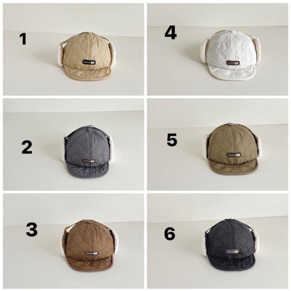 Mũ cho bé che ấm tai cho bé trai siêu ấm mùa đông không lạnh sz 46-48cm cho bé 6m-2y HCOM464