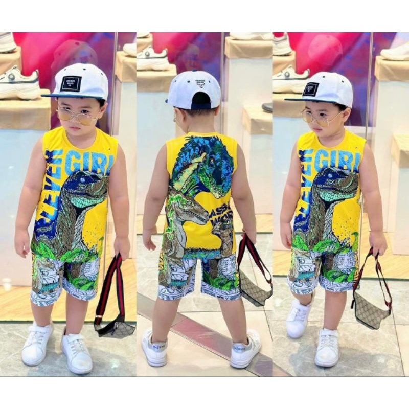 BỘ ĐỒ BÉ TRAI IN HÌNH 3D HOT TREND