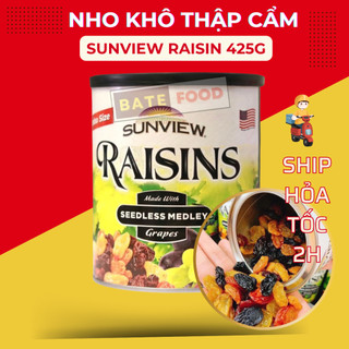 Nho khô mỹ thập cẩm - nho khô không hạt sunview raisins medley 425g