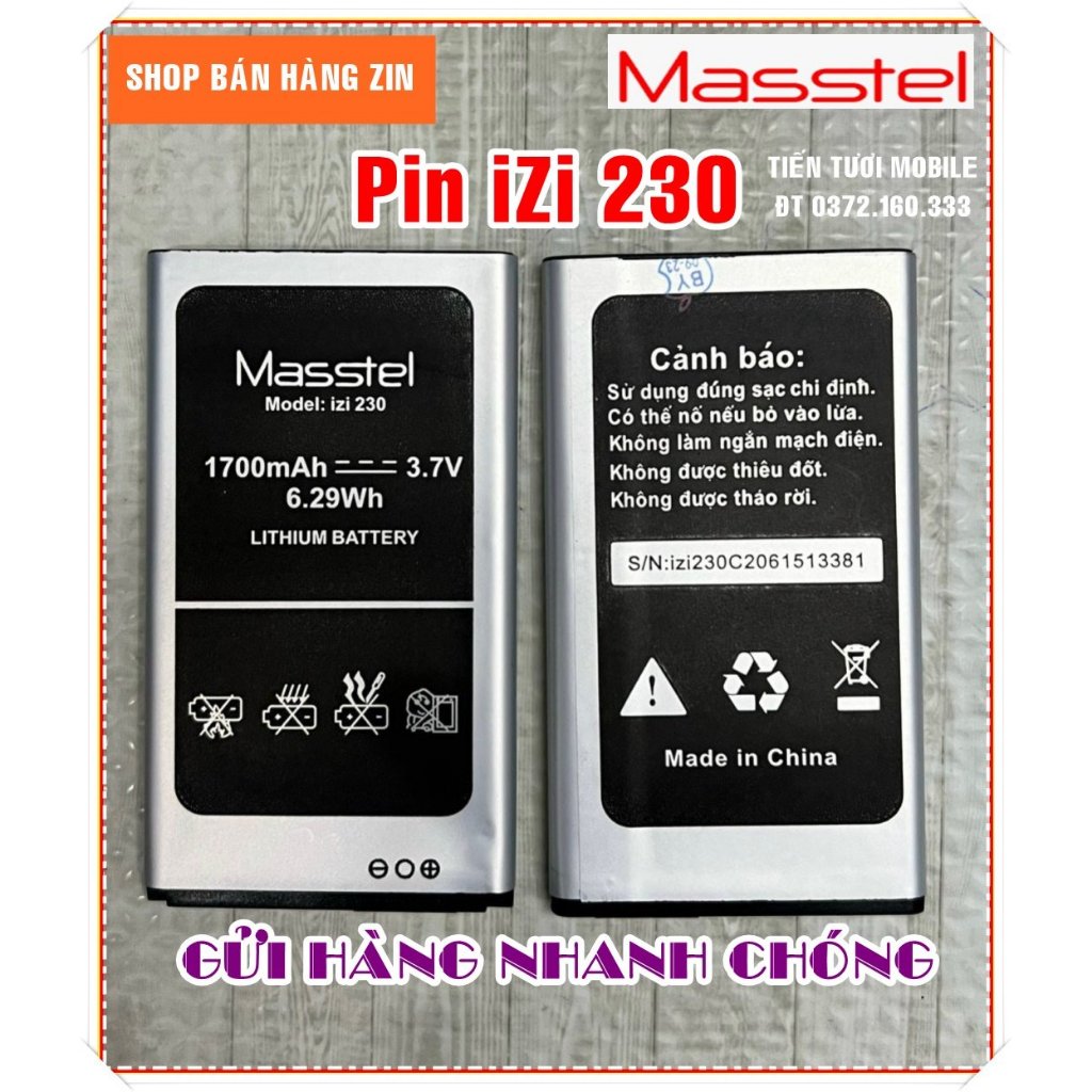 Pin izi 230 masstel