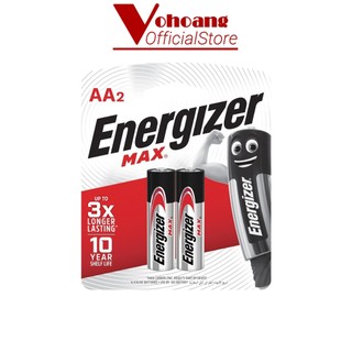 (Hot Sale) Pin Energizer AA vỉ 2 viên dung lượng cao chống chảy - Hàng Chính Hãng