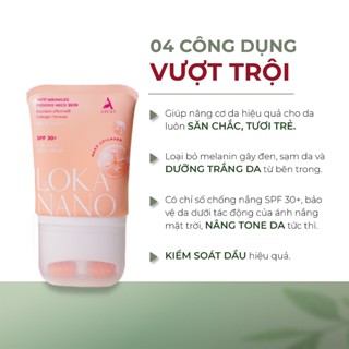   COMBO 2 HỘP  KEM DƯỠNG CỔ LOKA NANO ABERA - Hỗ Trợ Gai Đen Vùng Da Cổ Trắng Sáng Mịn Màng 