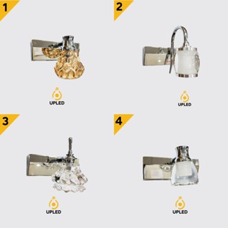  Đèn soi tranh chất liệu thủy tinh dày dặn thanh lịch UPLED gắn tường hợp kim cao cấp 