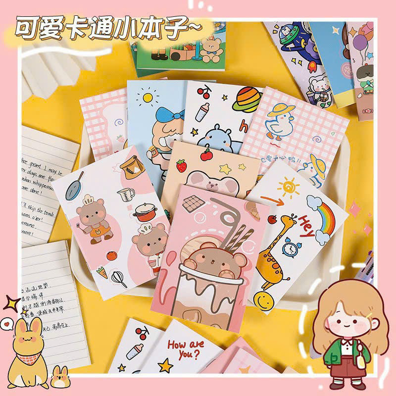 Combo 10 Sổ tay mini sổ note họa tiết dễ thương- Ngẫu nhiên