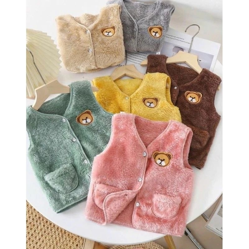 Áo khoác gile nhung Lông Cừu 2 mặt cho ❥ Bé Trai ❥ Bé Gái ❥ Hàng Quảng Châu ❥ chất bền đẹp ❥ sành điệu