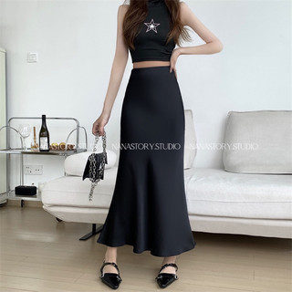 Chân Váy Lụa Đuôi Cá Siêu Tôn Dáng, Chân Váy Lụa Dài