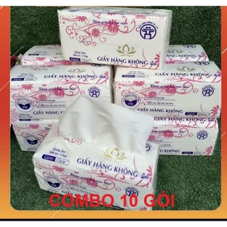 Combo 10 bịch giấy rút lụa hk giấy dai, mịn. bịch 300 tờ / 3 lớp