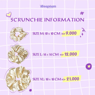 Scrunchies giá rẻ - Đồ cột tóc lụa cho nữ