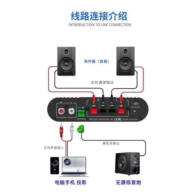 AMPLY mini LEPY LP-838USB / LP-A8BT hỗ trợ bluetooth 5.0