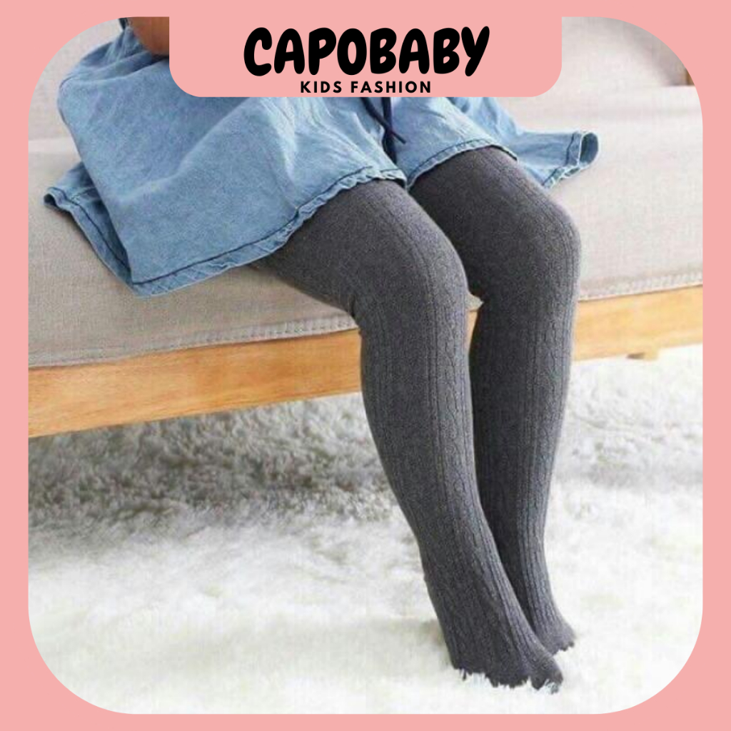 Quần Tất Len ,Leggings có bàn xuất hàn chất len thừng siêu cute cho bé 6m-4y