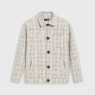 Áo khoác dạ nam TOPGU chất liệu dạ tweed nhập khẩu - Dạ Kem