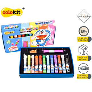 Bút sáp dầu thiên long colokit doraemon op c07/do / c08/do / c09/do - sáp dầu hình doraemon 12/18/24 màu