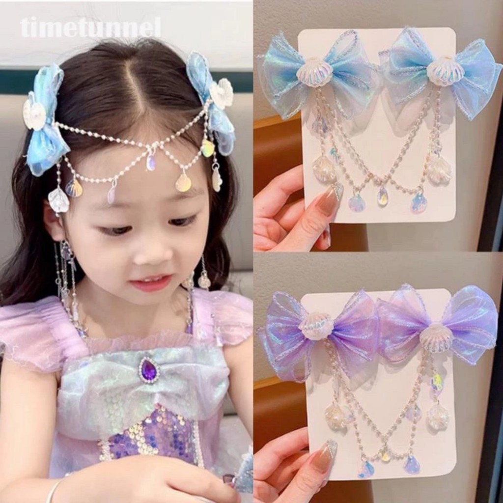 Sét kẹp tóc Nàng tiên cá cho bé yêu