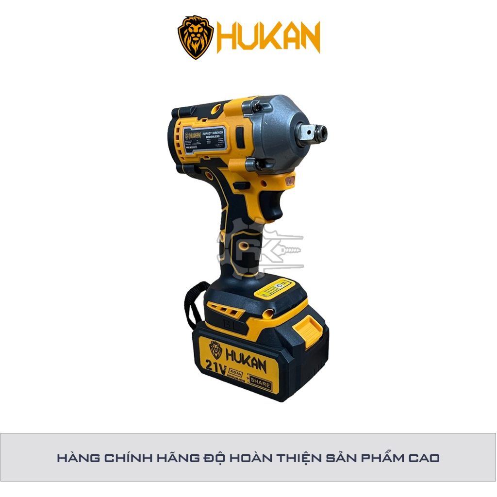 Máy siết bulong pin HUKAN IPW450PRO, Động cơ Không chổi than