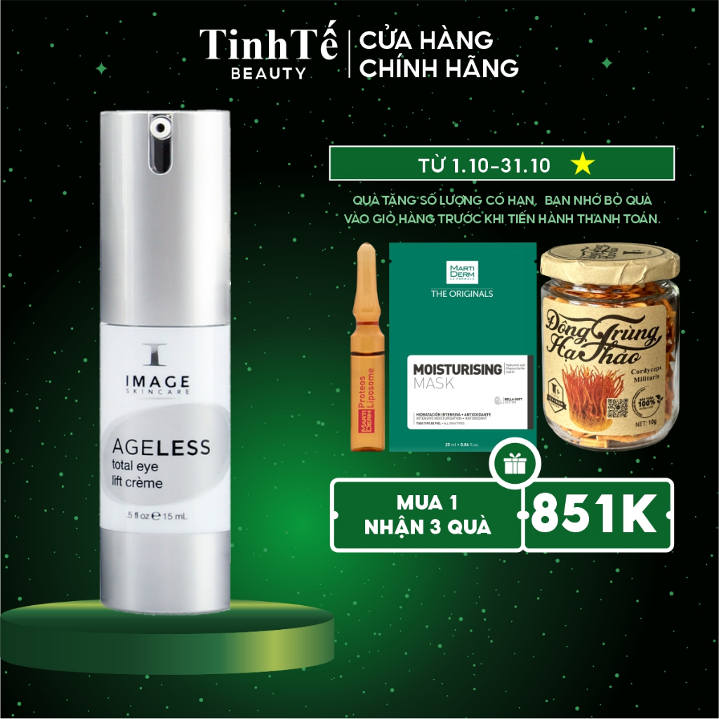 Kem chống nhăn và hỗ trợ làm sáng vùng mắt Image Skincare Ageless Total Eye Lift Creme 15ML