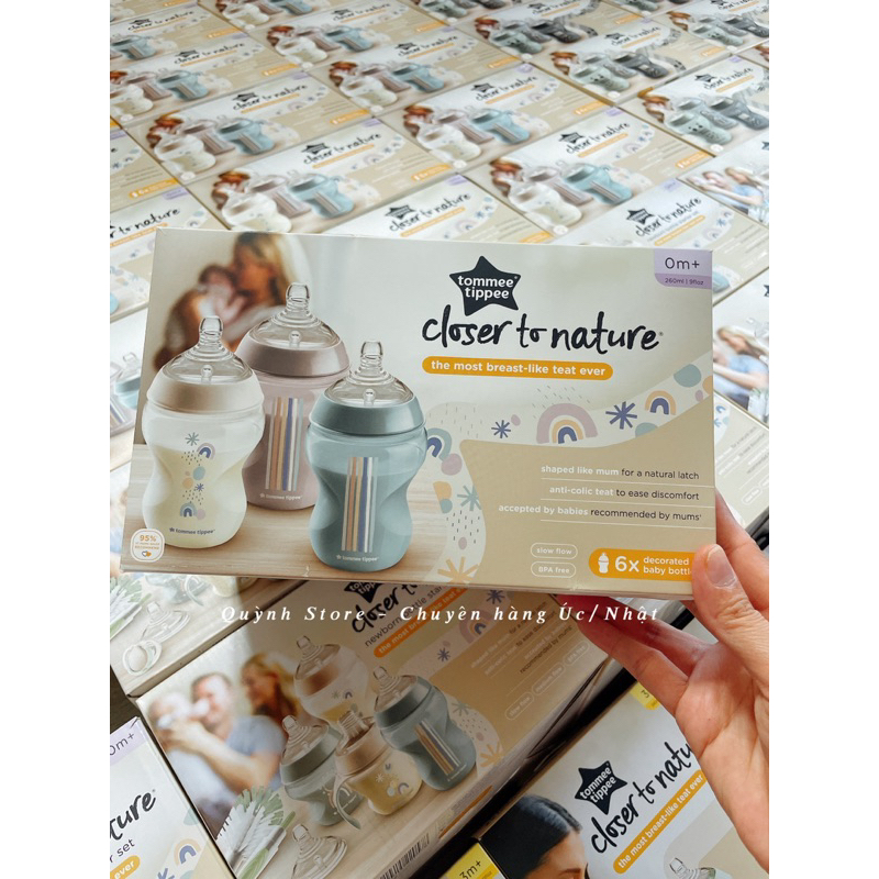 Set 6 bình sữa Tommee Tippee Pink 260ml