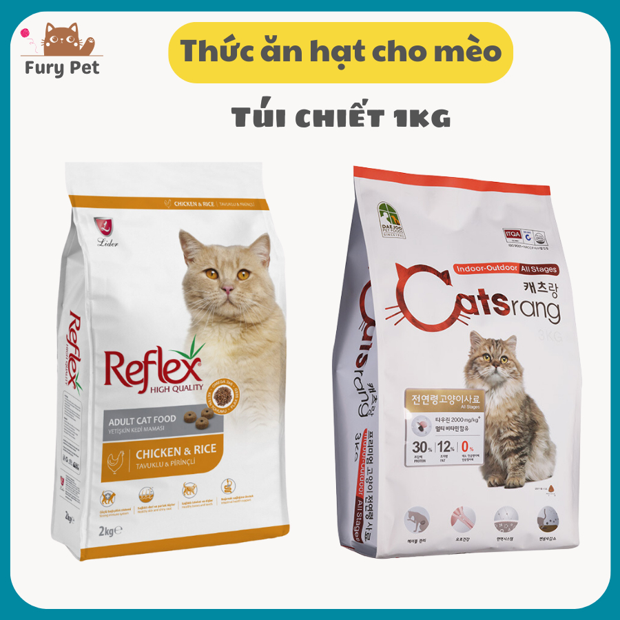 Hạt Reflex / Catsrang - thức ăn hạt cho mèo túi 1kg