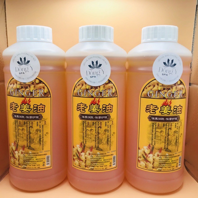 Dầu massage toàn thân Gừng Hương Nhu chai 1000ml