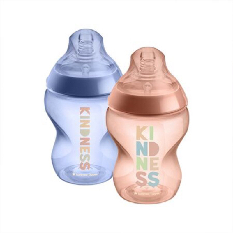Set 2 bình sữa Tommee Tippee Kindness 260ml - núm Âu số 1