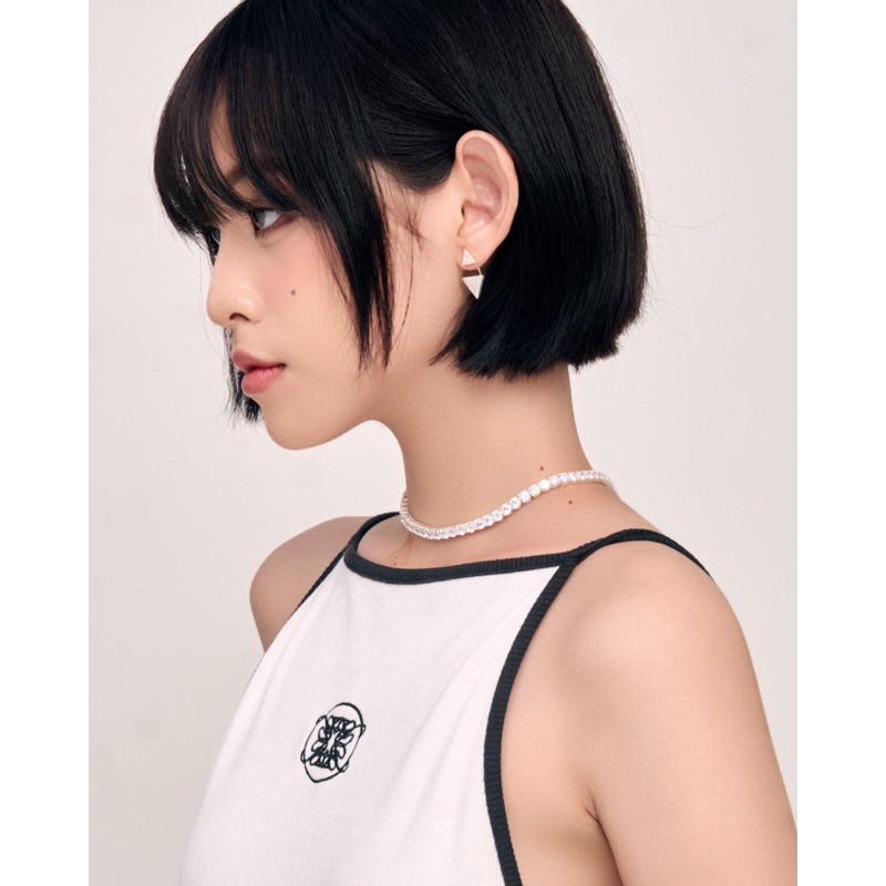 Dây Chuyền Bạc 925 Tennis Basic Lấp Lánh Icecon