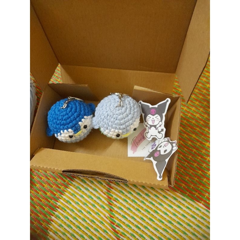 Móc khóa cánh cụt bằng len handmade