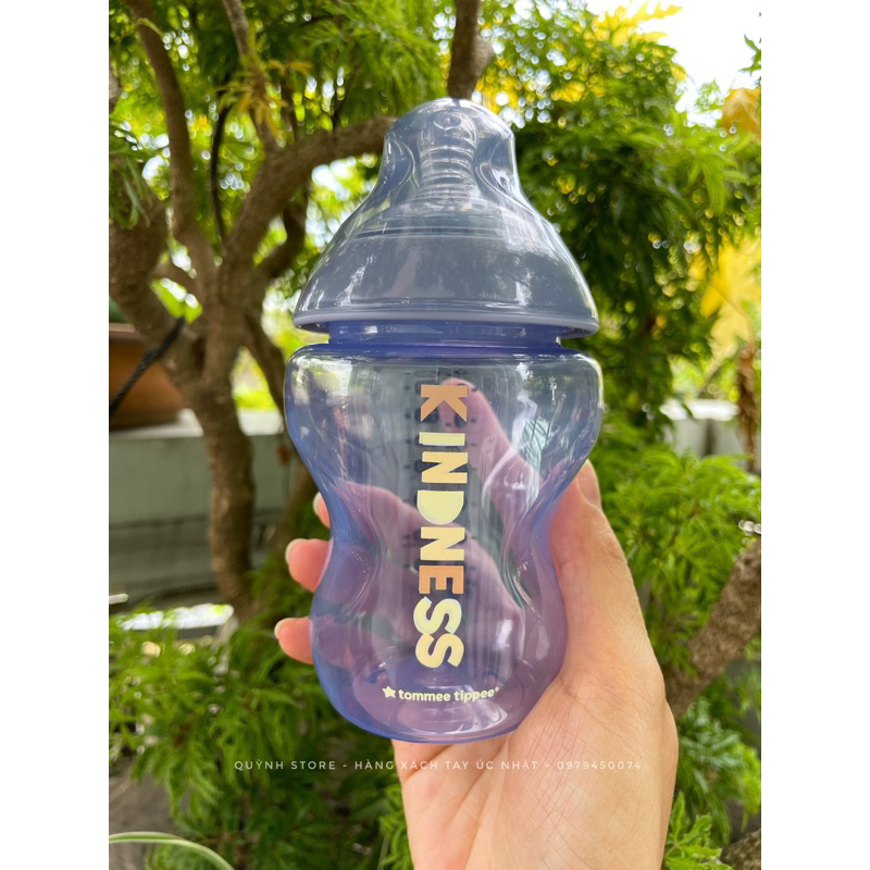 Set 2 bình sữa Tommee Tippee Kindness 260ml - núm Âu số 1