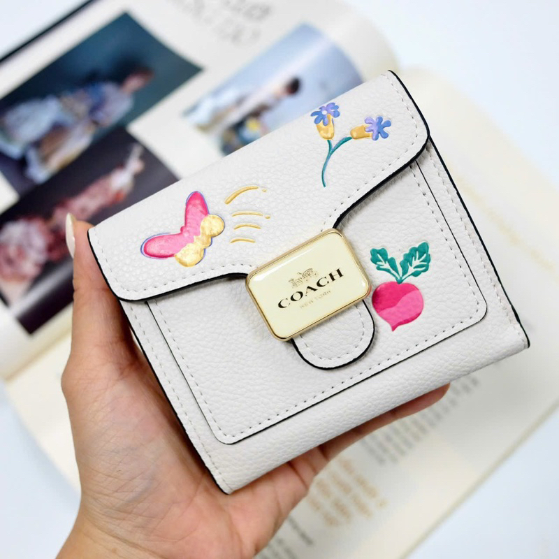 📛RẺ VÔ ĐỊCH📛VÍ COA*CH PEPPER WALLET WITH DREAMMY NỮ C8727