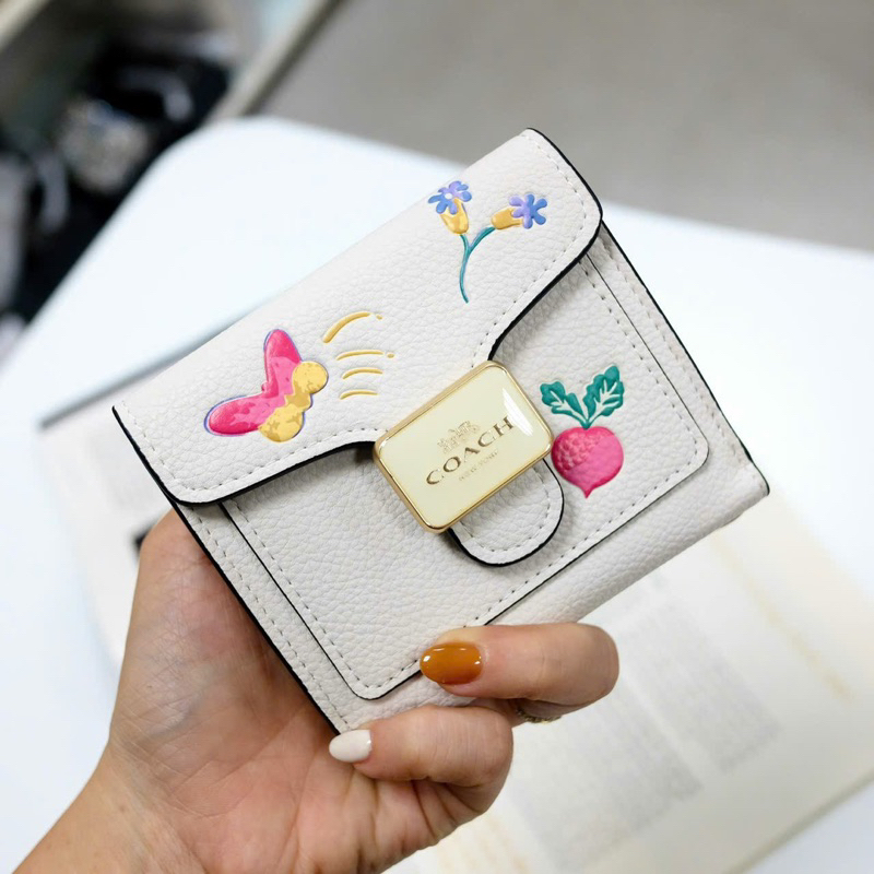 📛RẺ VÔ ĐỊCH📛VÍ COA*CH PEPPER WALLET WITH DREAMMY NỮ C8727