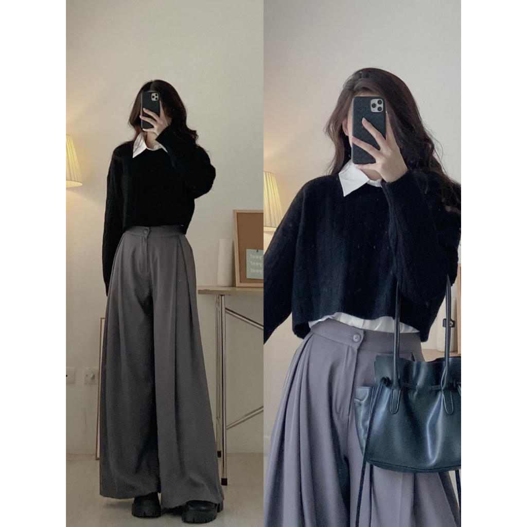 Áo len croptop xoắn thừng hàng quảng châu - Sammy House - AolenCRTxoanthung792_P11K16