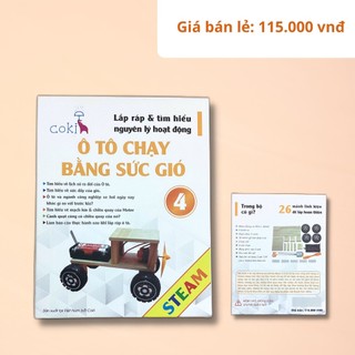 Ô tô chạy bằng sức gió - Đồ chơi khoa học STEM / STEAM lắp ráp